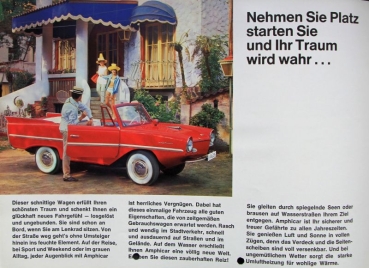 Amphicar 770 Modelprogram 1964 Offerfolder with brochures (3905)